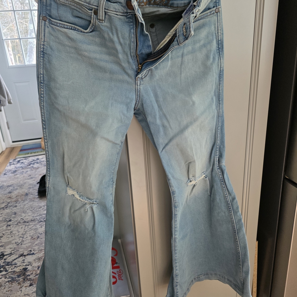 Wrangler Light Blue Retro Flares